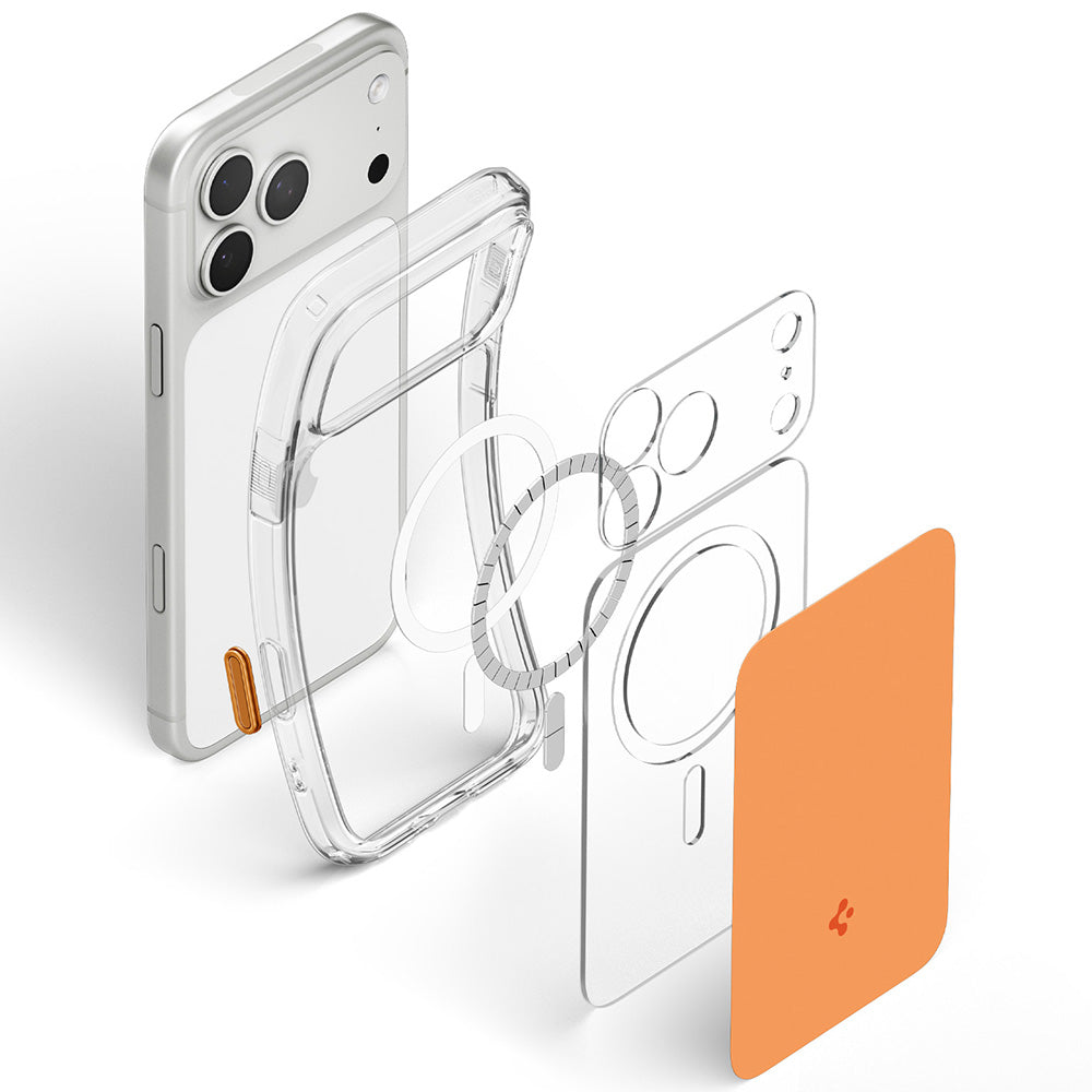 MagSafe-Hülle für Apple iPhone 18 Pro Max / 17 Pro Max, Spigen, Ultra Hybrid T, Orange ACS12133