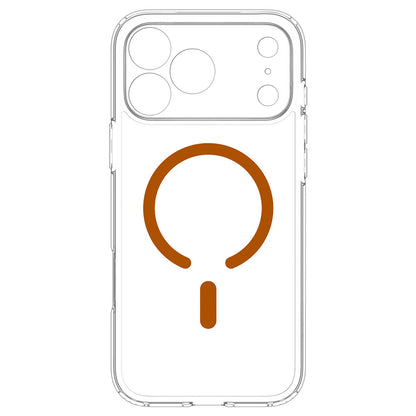 Coque MagSafe pour Apple iPhone 18 Pro Max / 17 Pro Max, Spigen, Ultra Hybrid, Transparente Orange ACS12122