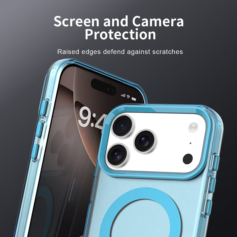 Coque MagSafe pour Apple iPhone 18 Pro Max / 17 Pro Max, Techsuit, CandyCase, Bleue
