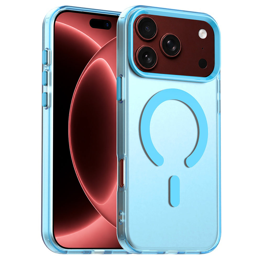 Coque MagSafe pour Apple iPhone 18 Pro Max / 17 Pro Max, Techsuit, CandyCase, Bleue