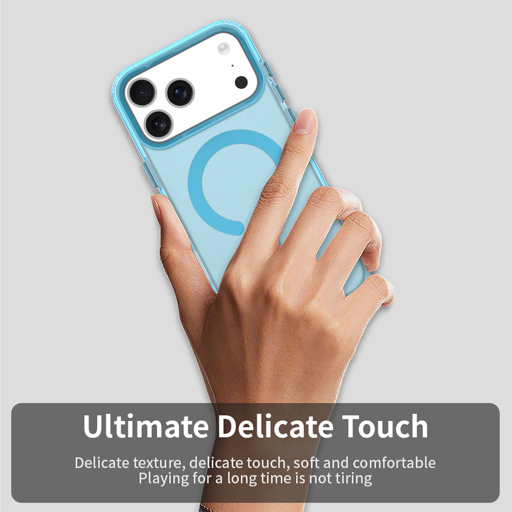 Coque MagSafe pour Apple iPhone 18 Pro Max / 17 Pro Max, Techsuit, CandyCase, Bleue
