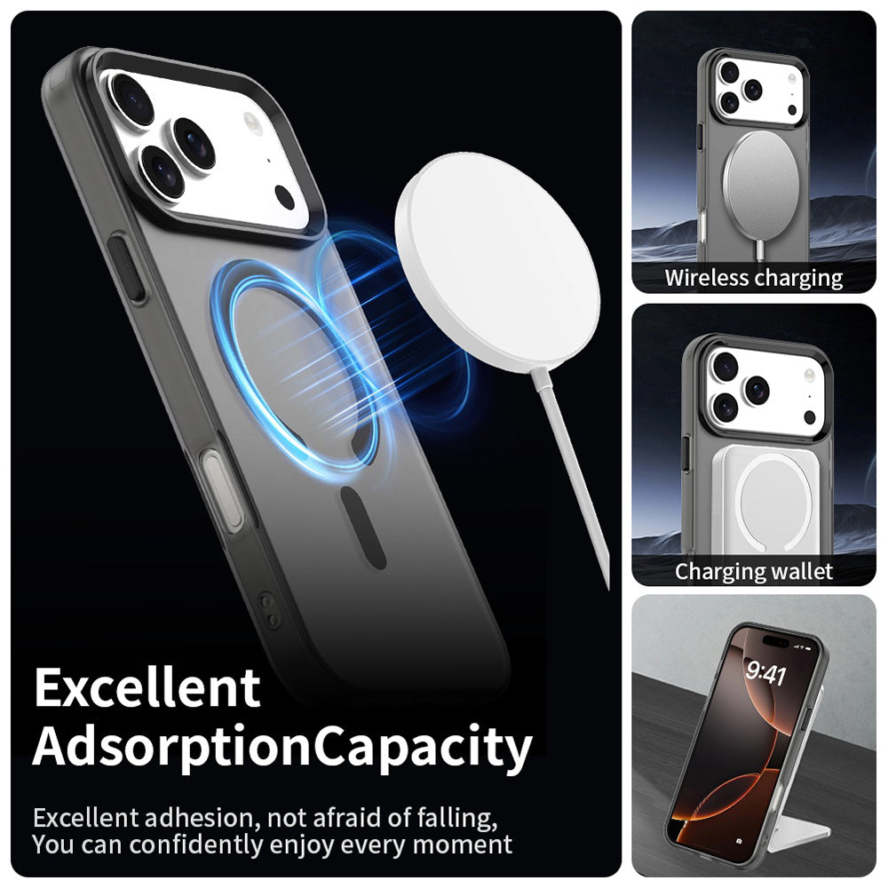 MagSafe-Hülle für Apple iPhone 18 Pro Max / 17 Pro Max, Techsuit, CandyCase, Schwarz