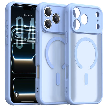 Coque MagSafe pour Apple iPhone 18 Pro Max / 17 Pro Max, Techsuit, HaloFrost II, Bleu