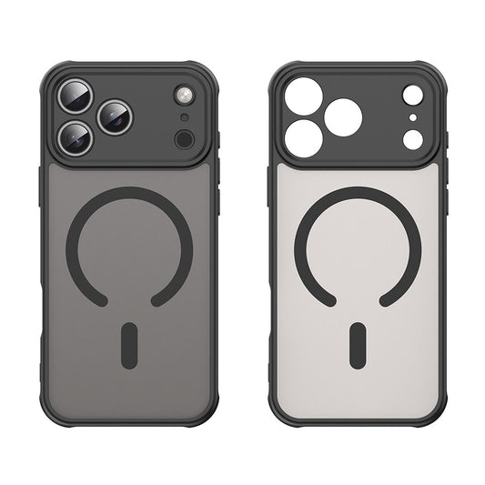 Coque MagSafe pour Apple iPhone 18 Pro Max / 17 Pro Max, Techsuit, HaloFrost II, Noire