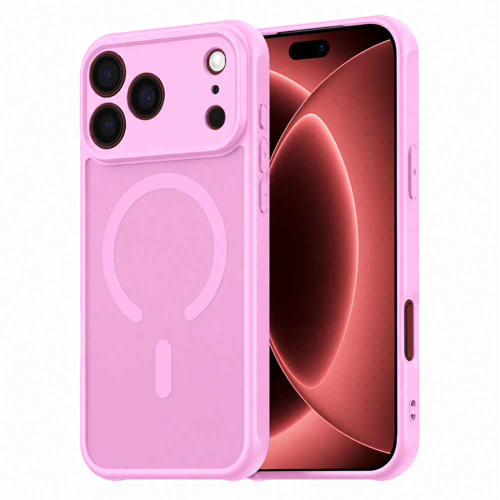 MagSafe-Hülle für Apple iPhone 18 Pro Max / 17 Pro Max, Techsuit, HaloFrost II, Rosa