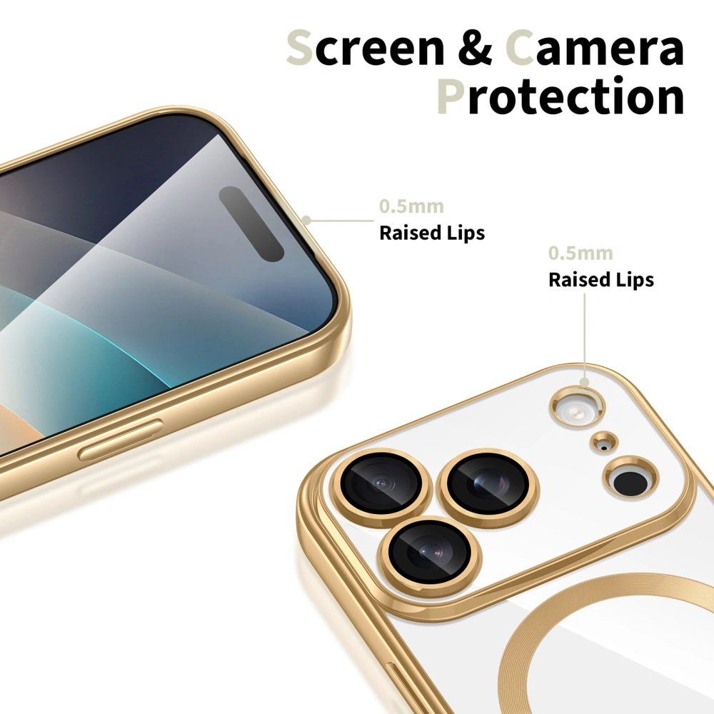 Coque MagSafe pour Apple iPhone 18 Pro Max / 17 Pro Max, Techsuit, Luxury Crystal, Vert Clair