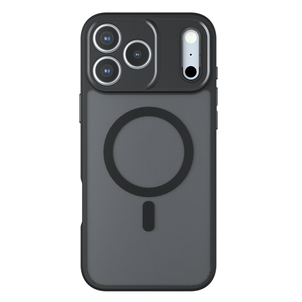 Coque MagSafe pour Apple iPhone 18 Pro Max / 17 Pro Max, Techsuit, PureFrost, Noir Satiné