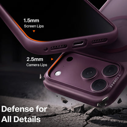 Coque MagSafe pour Apple iPhone 18 Pro Max / 17 Pro Max, Torras, Guardian, Violet