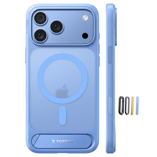 MagSafe-Hülle für Apple iPhone 18 Pro Max / 17 Pro Max, Torras, Ostand L1 Guardian, Blau