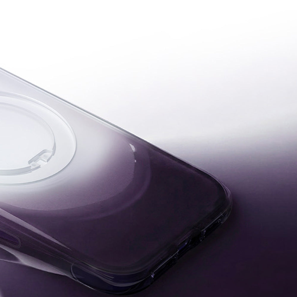 Coque MagSafe pour Apple iPhone 18 Pro Max / 17 Pro Max, Torras, Ostand O3 Air Gradient, Violet Orange