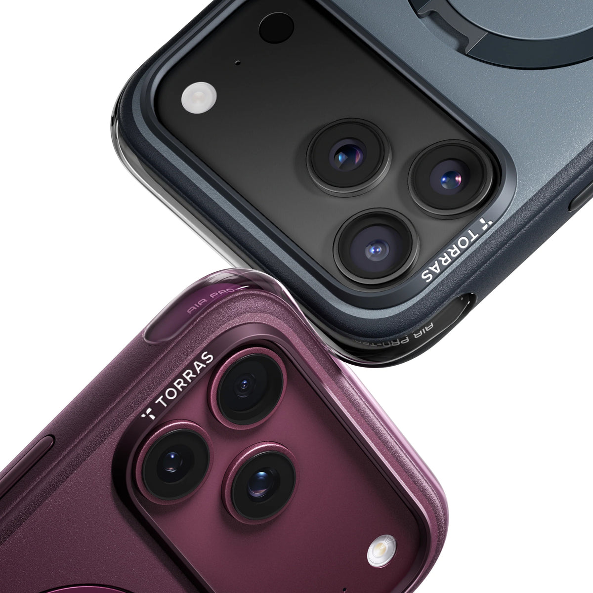 Coque MagSafe pour Apple iPhone 18 Pro Max / 17 Pro Max, Torras, Ostand Q3 Air Essential, Violet