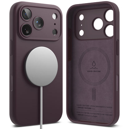 MagSafe Case for Apple iPhone 18 Pro Max, Ringke, Silicone, Dark Burgundy