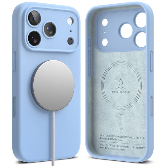 MagSafe-Hülle für Apple iPhone 18 Pro, Ringke, Silikon, Blau