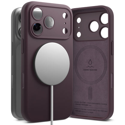 MagSafe Case for Apple iPhone 18 Pro, Ringke, Silicone, Dark Burgundy