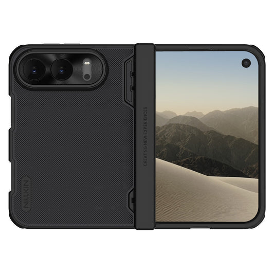 Coque MagSafe pour Apple iPhone Duo, Nillkin, Super Frosted Shield, noire satinée
