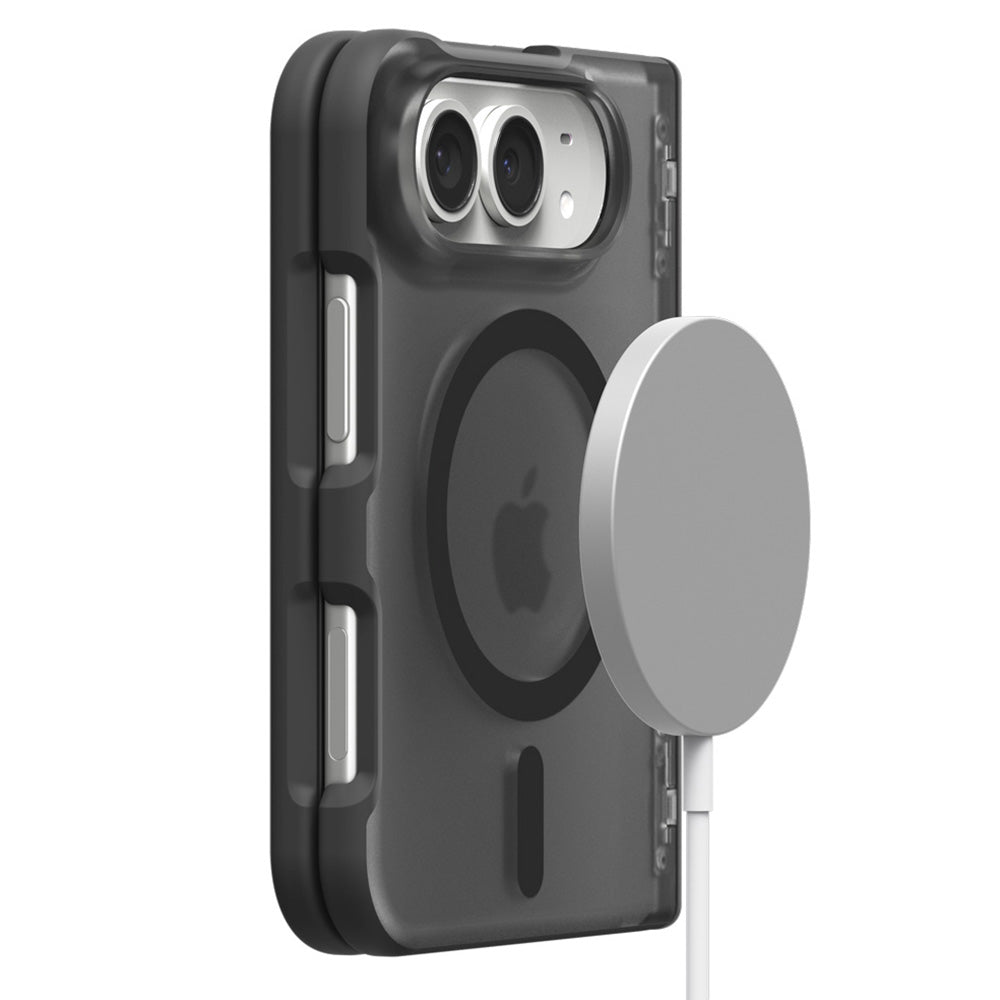 Coque MagSafe pour Apple iPhone Duo, Spigen, Ultra Hybrid Pro, noire satinée ACS11689