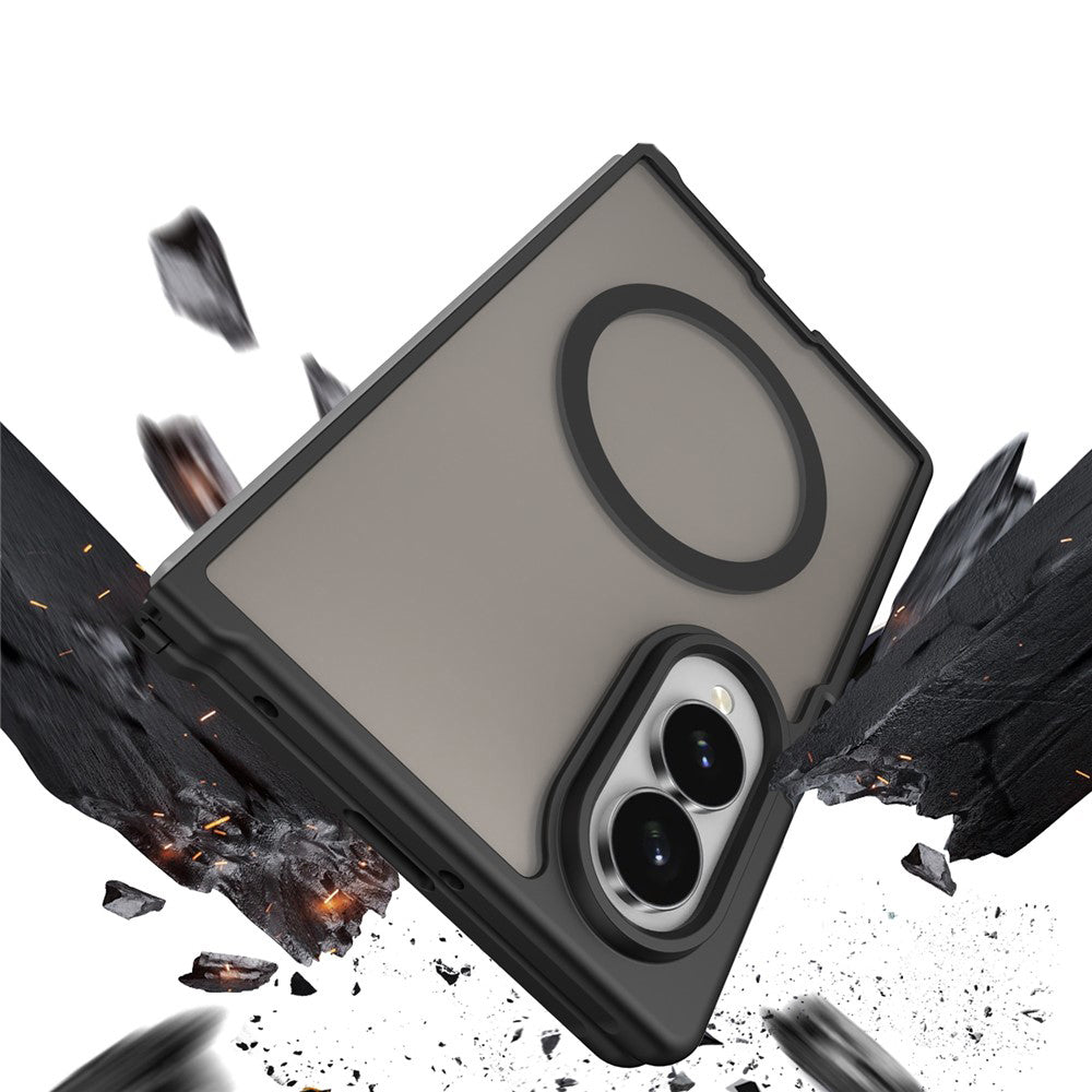 Coque MagSafe pour Apple iPhone Duo, Techsuit, HaloFrost II, Noire