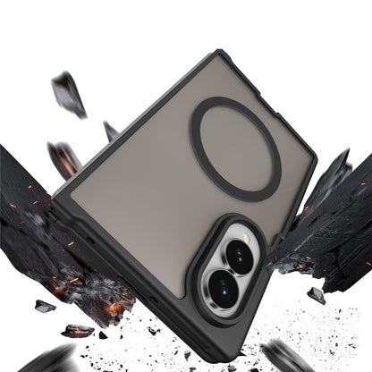 Coque MagSafe pour Apple iPhone Duo, Techsuit, HaloFrost II, Noire