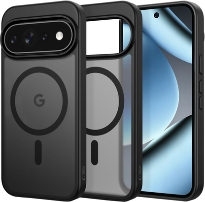 Coque MagSafe pour Google Pixel 11 Pro XL / 10 Pro XL / 9 Pro XL, Tech-Protect, Magmat, Noir Mat