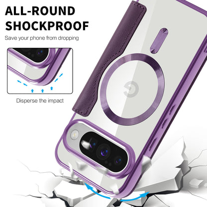 MagSafe Case for Google Pixel 10 Pro / 10, Techsuit, SmartMag Book, Purple