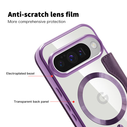 MagSafe Case for Google Pixel 10 Pro / 10, Techsuit, SmartMag Book, Purple
