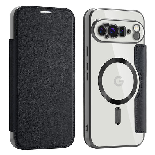 MagSafe-Hülle für Google Pixel 10 Pro XL, Techsuit, SmartMag Book, Schwarz