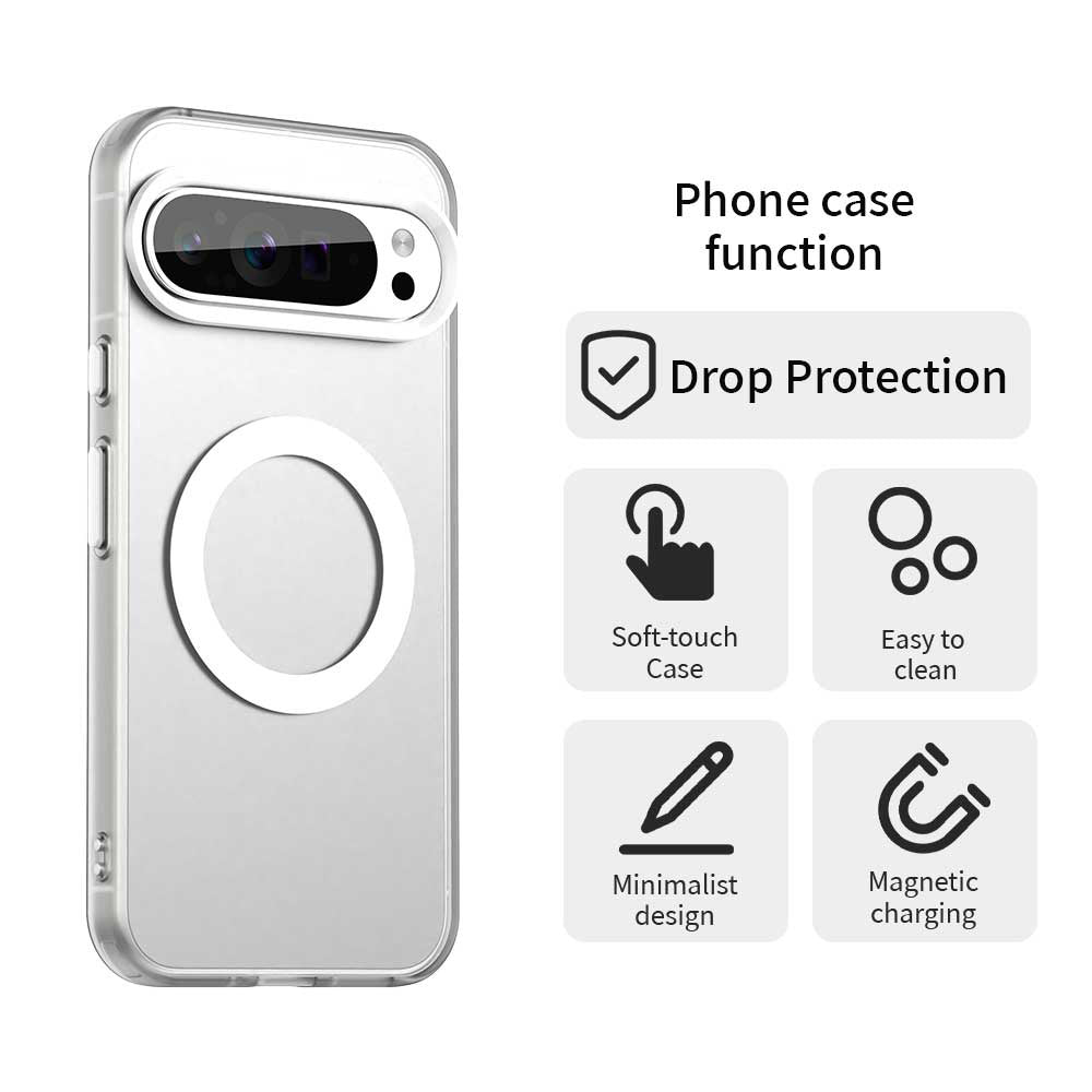 Coque MagSafe pour Google Pixel 10 Pro / 10, Techsuit, CandyCase, Blanche