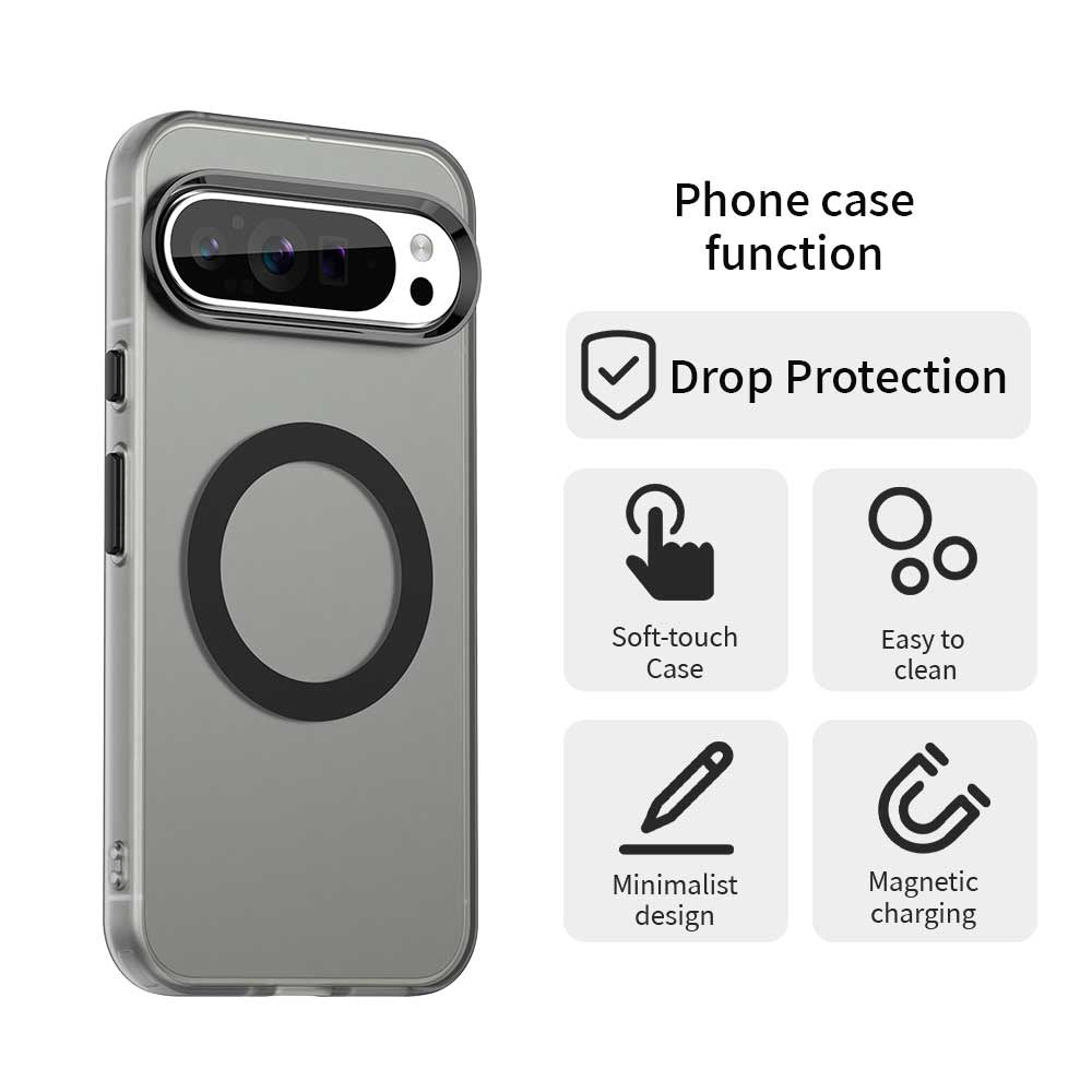 Coque MagSafe pour Google Pixel 10 Pro / 10, Techsuit, CandyCase, Noire