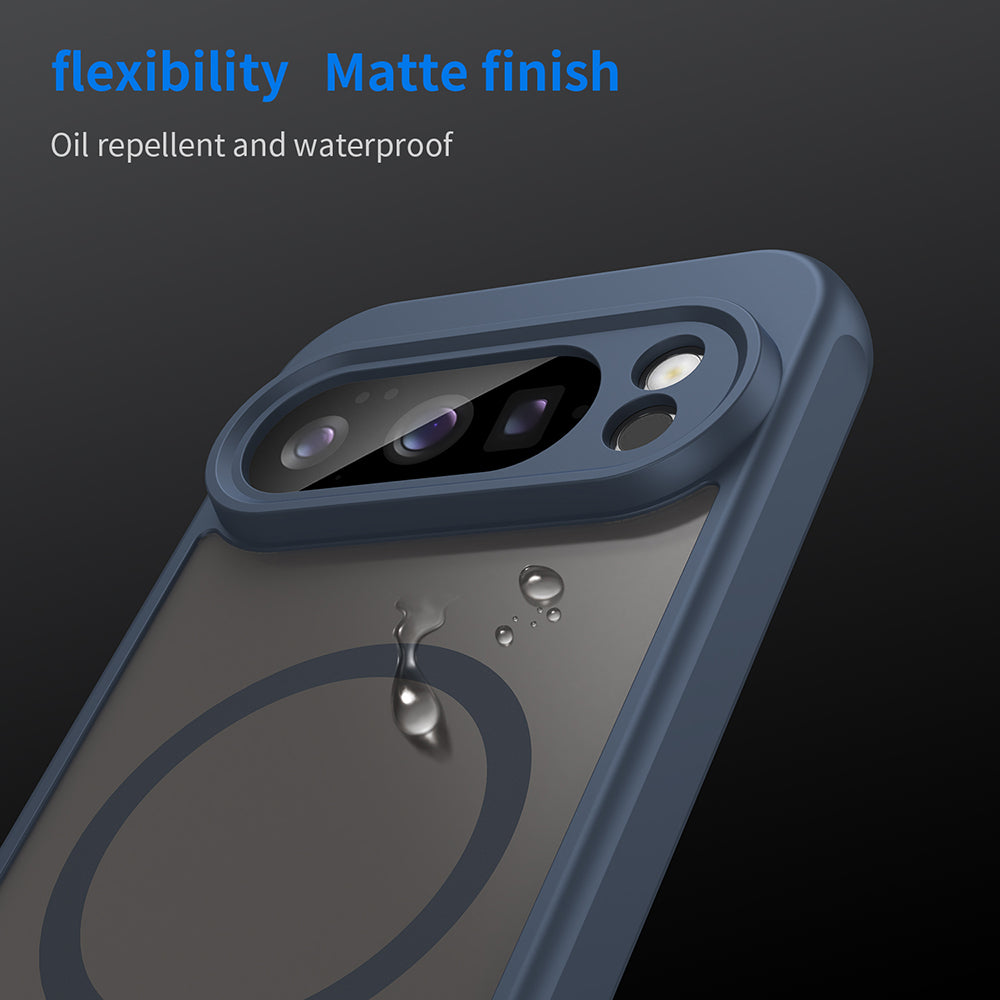 MagSafe Case for Google Pixel 10 Pro, Techsuit, HaloFrost II, Navy Blue
