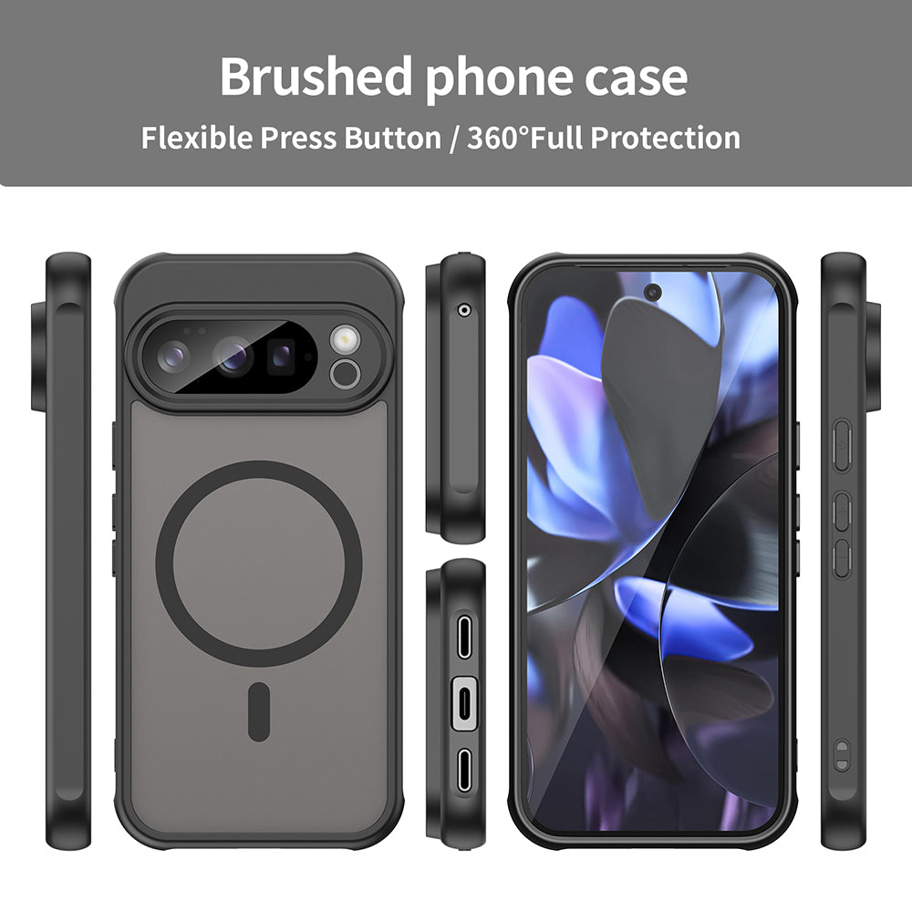 MagSafe-Hülle für Google Pixel 10 Pro, Techsuit, HaloFrost II, Schwarz