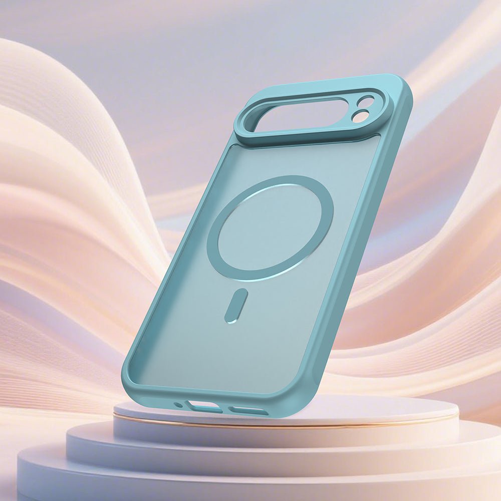 Étui MagSafe pour Google Pixel 10 Pro, Techsuit, HaloFrost II, Vert Clair