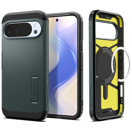 MagSafe-Hülle für Google Pixel 10 Pro XL, Spigen, Tough Armor, Grün ACS09730