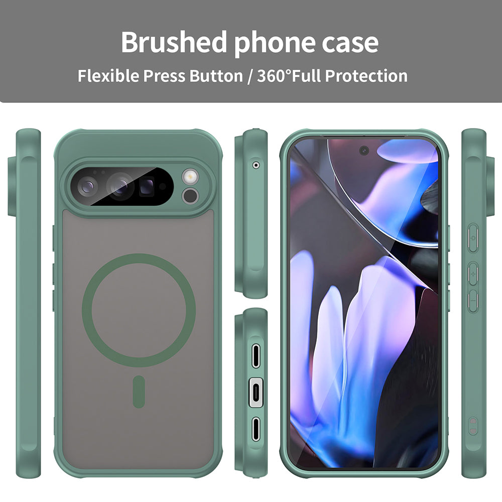 Coque MagSafe pour Google Pixel 10 Pro XL, Techsuit, HaloFrost II, Vert