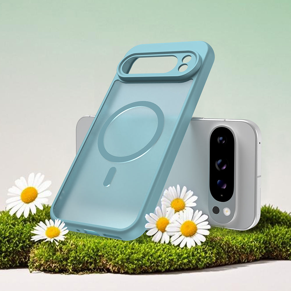 MagSafe Case for Google Pixel 10, Techsuit, HaloFrost II, Light Green