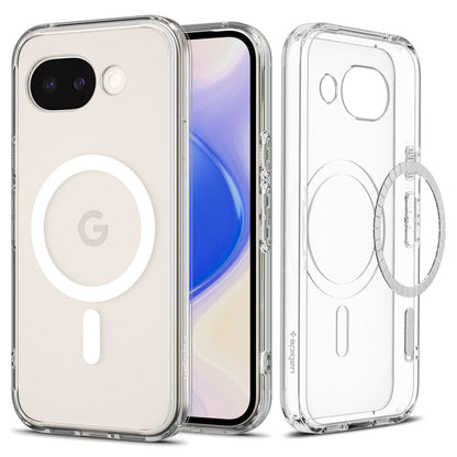 Coque MagSafe pour Google Pixel 10a, Spigen, Ultra Hybrid, Transparente Blanche ACS11276