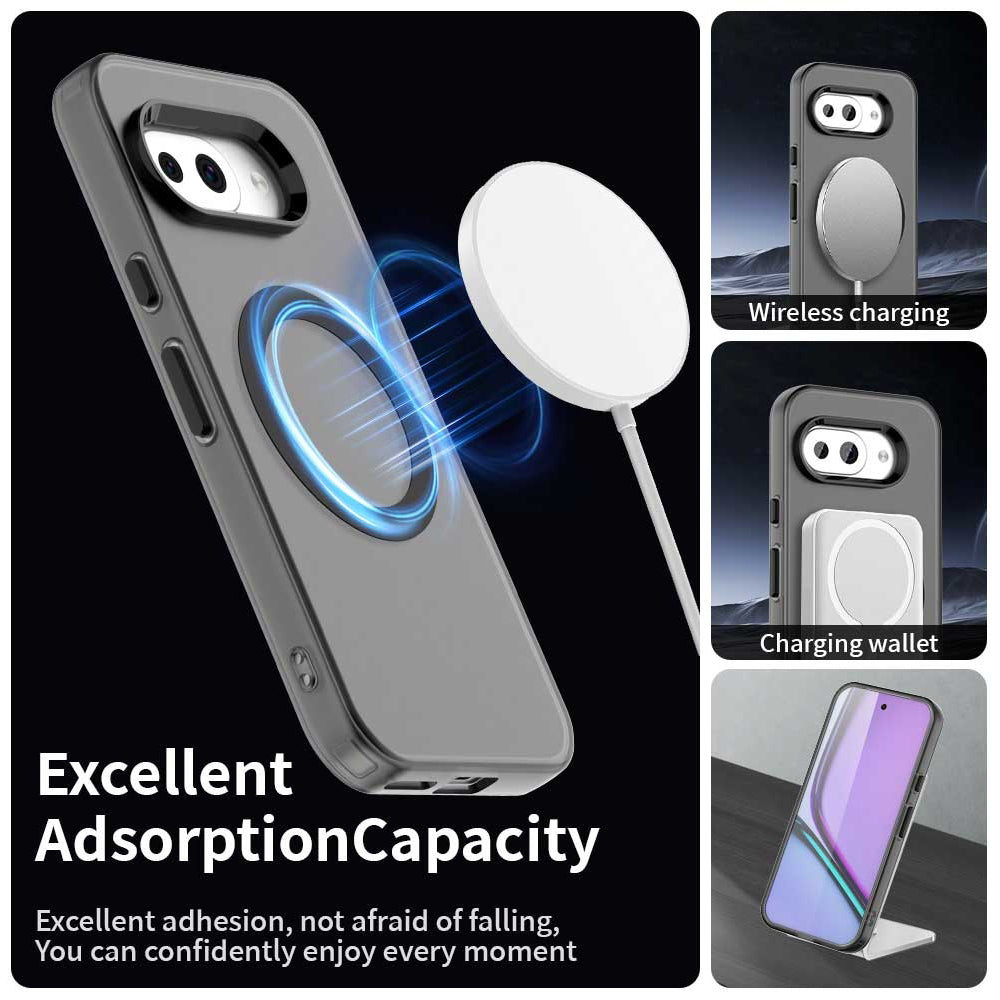 MagSafe-Hülle für Google Pixel 10a, Techsuit, CandyCase, Schwarz