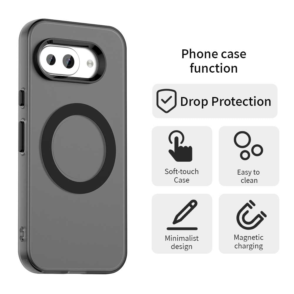 MagSafe-Hülle für Google Pixel 10a, Techsuit, CandyCase, Schwarz