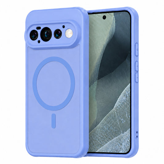 Coque MagSafe pour Google Pixel 11 Pro, Techsuit, HaloFrost II, Bleue