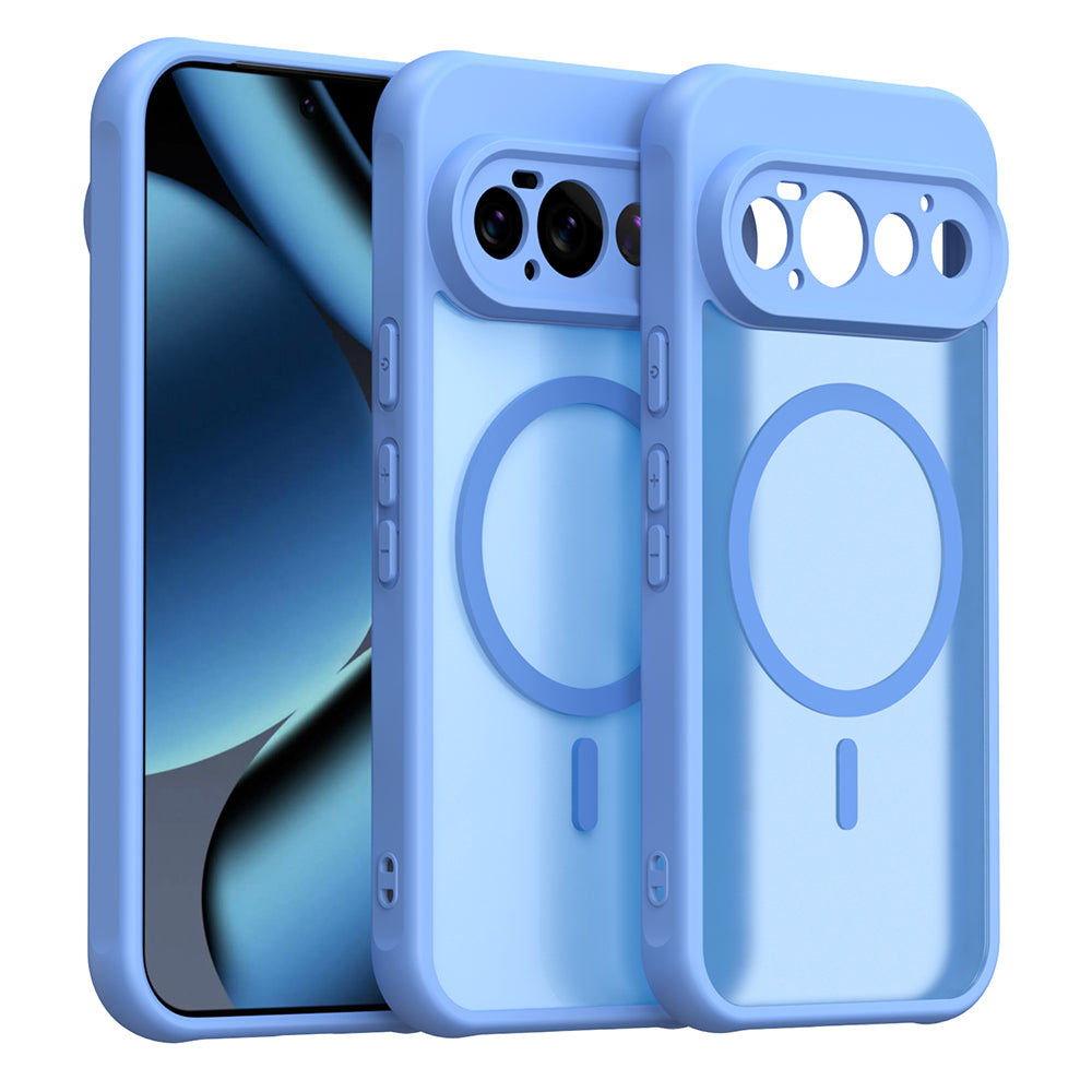 Coque MagSafe pour Google Pixel 11 Pro, Techsuit, HaloFrost II, Bleue