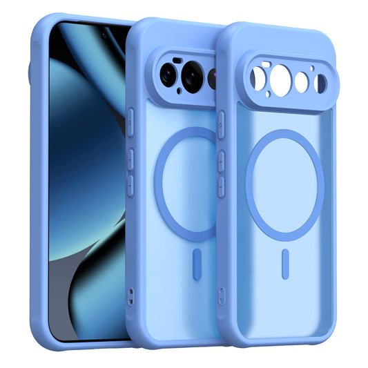 Coque MagSafe pour Google Pixel 11 Pro, Techsuit, HaloFrost II, Bleue