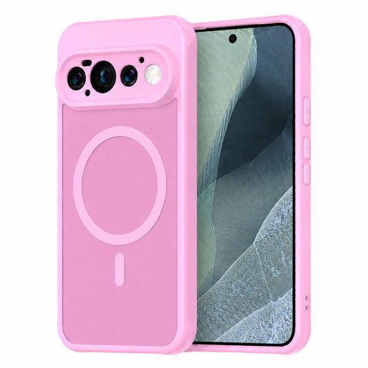 Coque MagSafe pour Google Pixel 11 Pro, Techsuit, HaloFrost II, Rose