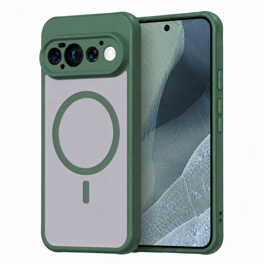 Coque MagSafe pour Google Pixel 11 Pro, Techsuit, HaloFrost II, Vert