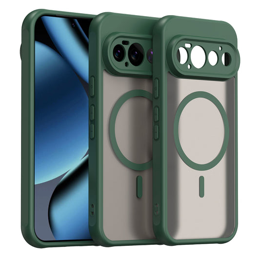 Coque MagSafe pour Google Pixel 11 Pro, Techsuit, HaloFrost II, Vert