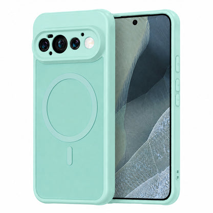 Coque MagSafe pour Google Pixel 11 Pro, Techsuit, HaloFrost II, Vert Clair
