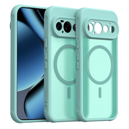 Coque MagSafe pour Google Pixel 11 Pro, Techsuit, HaloFrost II, Vert Clair
