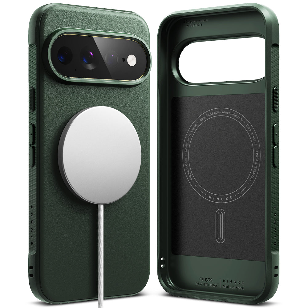 MagSafe-Hülle für Google Pixel 11 Pro XL, Ringke, Onyx, Dunkelgrün