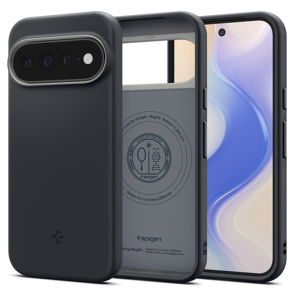 Coque MagSafe pour Google Pixel 11 Pro XL, Spigen, Caseology Nano Pop, Noire ACS11455