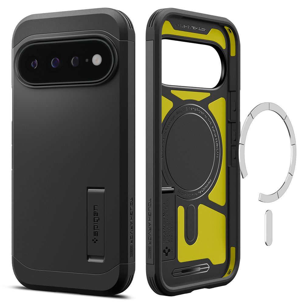 Coque MagSafe pour Google Pixel 11 Pro XL, Spigen, Tough Armor, Noire ACS11453