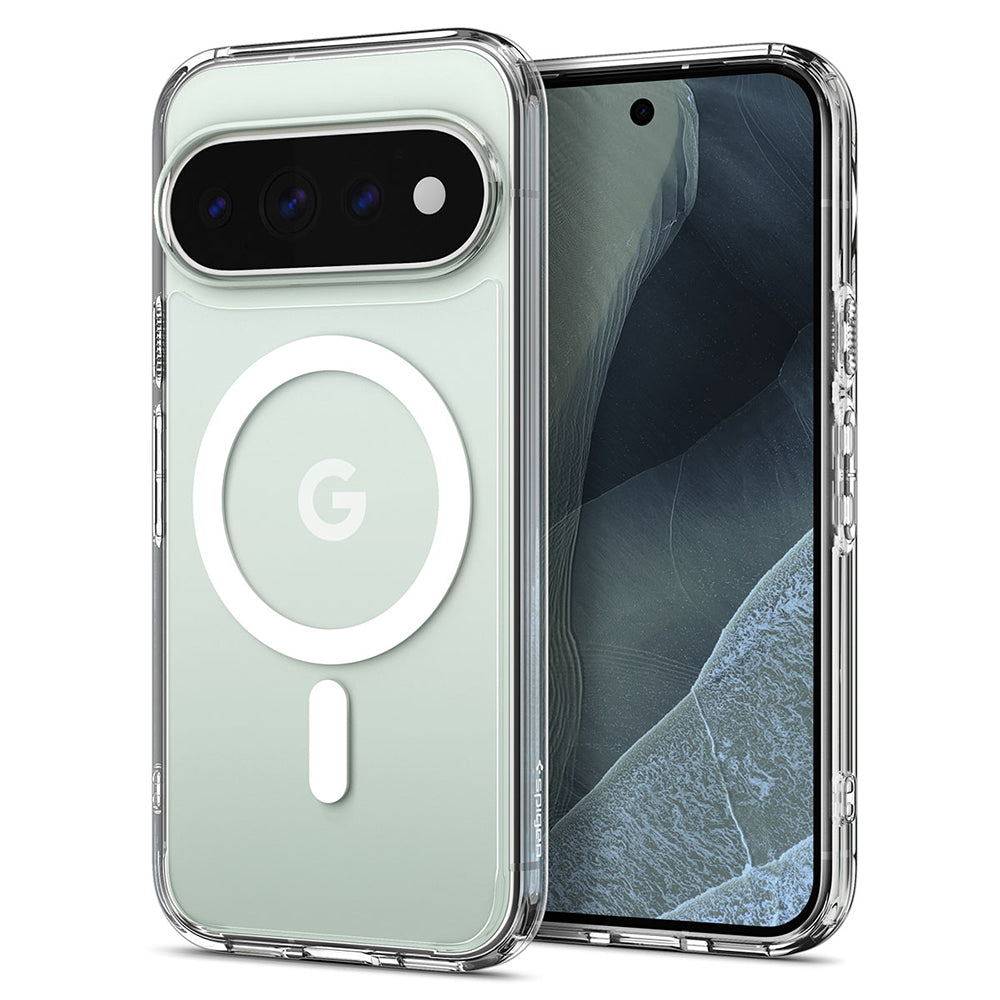 Coque MagSafe pour Google Pixel 11 Pro XL, Spigen, Ultra Hybrid, Transparente Blanche ACS11451