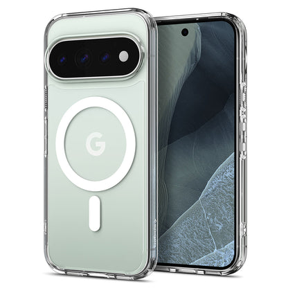 Coque MagSafe pour Google Pixel 11 Pro XL, Spigen, Ultra Hybrid, Transparente Blanche ACS11451